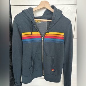 Aviator Nation, charcoal zip front hoodie- XS. Worn less than 5 times.